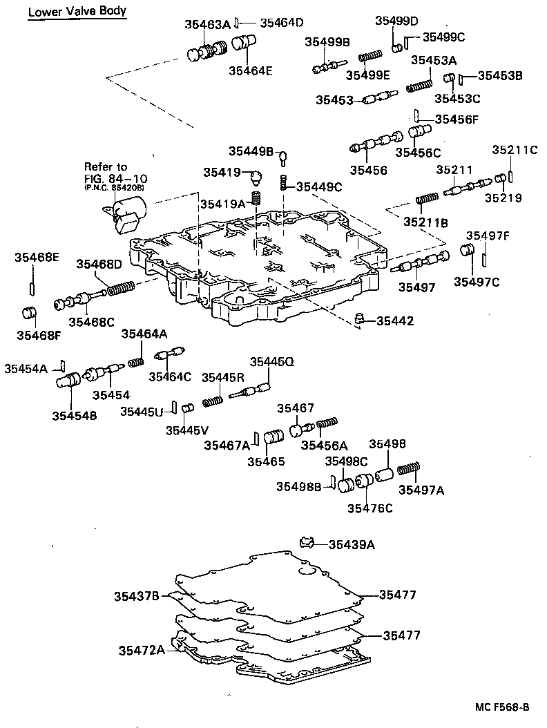 90501-16124 SPRING, COMPRESSION (FOR B-2 ACCUMULATOR PISTON) product image