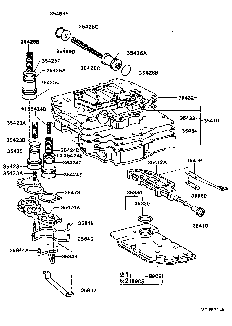 90501-16124 SPRING, COMPRESSION (FOR B-2 ACCUMULATOR PISTON) product image