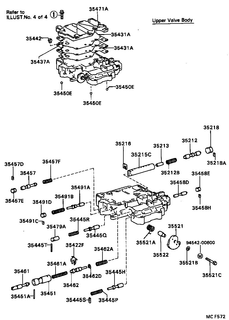 90501-16124 SPRING, COMPRESSION (FOR B-2 ACCUMULATOR PISTON) product image