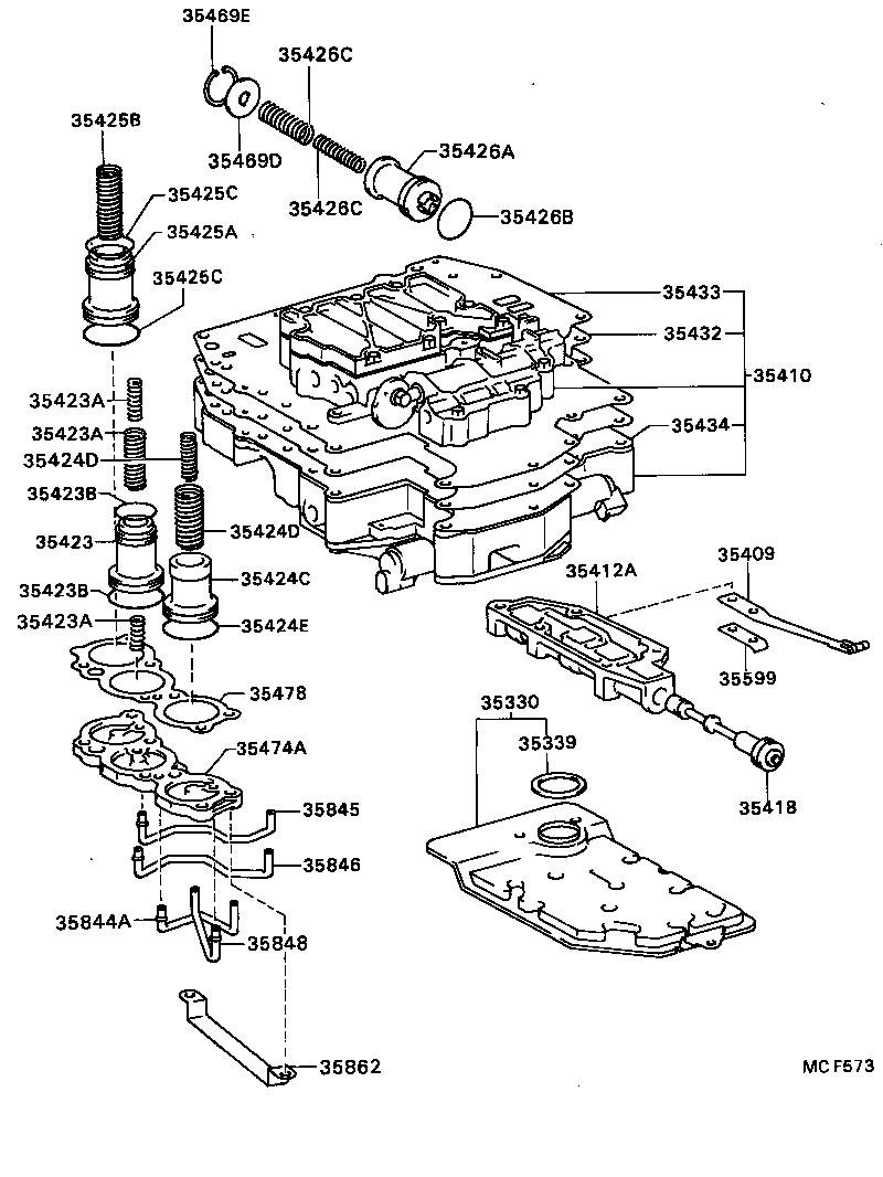 90501-16124 SPRING, COMPRESSION (FOR B-2 ACCUMULATOR PISTON) product image