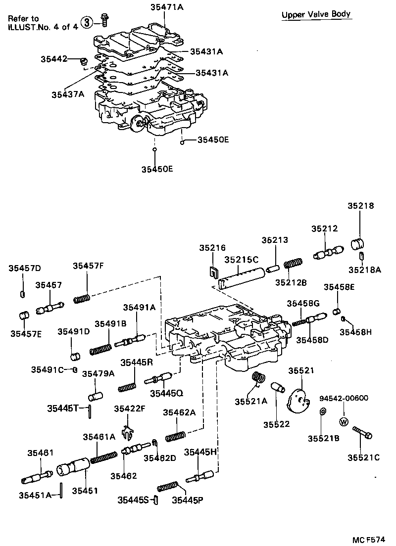 90501-16124 SPRING, COMPRESSION (FOR B-2 ACCUMULATOR PISTON) product image