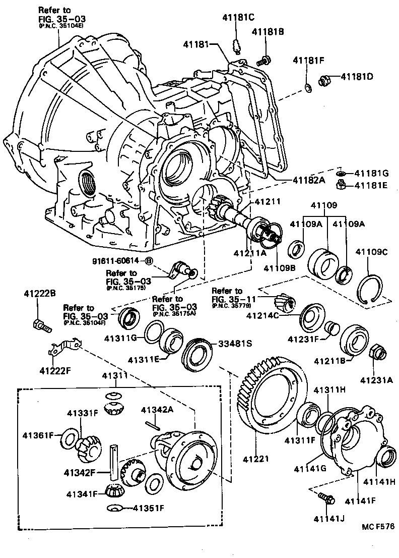 41206-20040 PINION, DIFFERENTIAL DRIVE product image