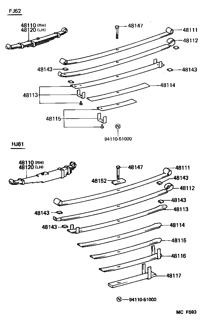 48412-60021 BRACKET, FRONT SPRING(FOR REAR RH) product image
