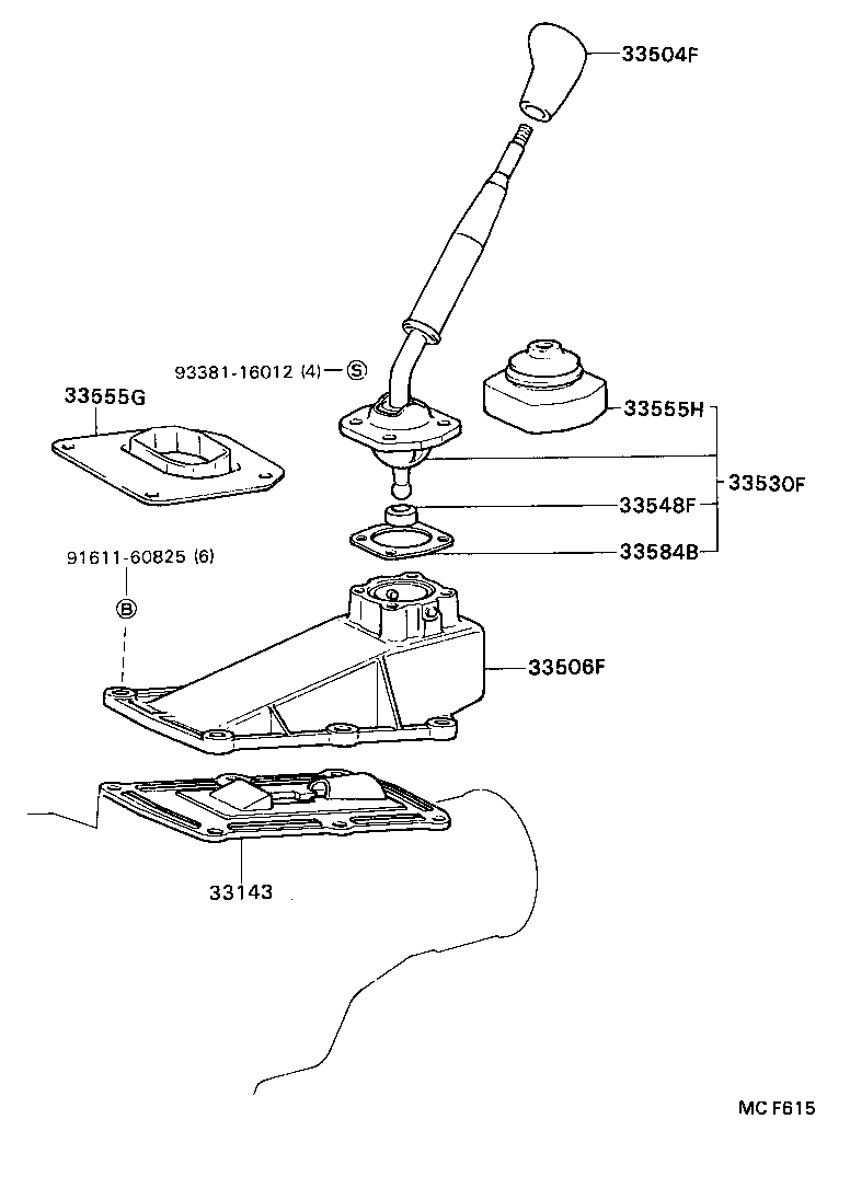 33504-14101-14 KNOB SUB-ASSY, SHIFT LEVER product image
