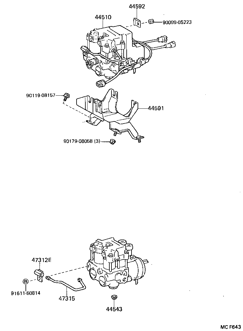 47322-24030 TUBE, REAR BRAKE, NO.2 product image