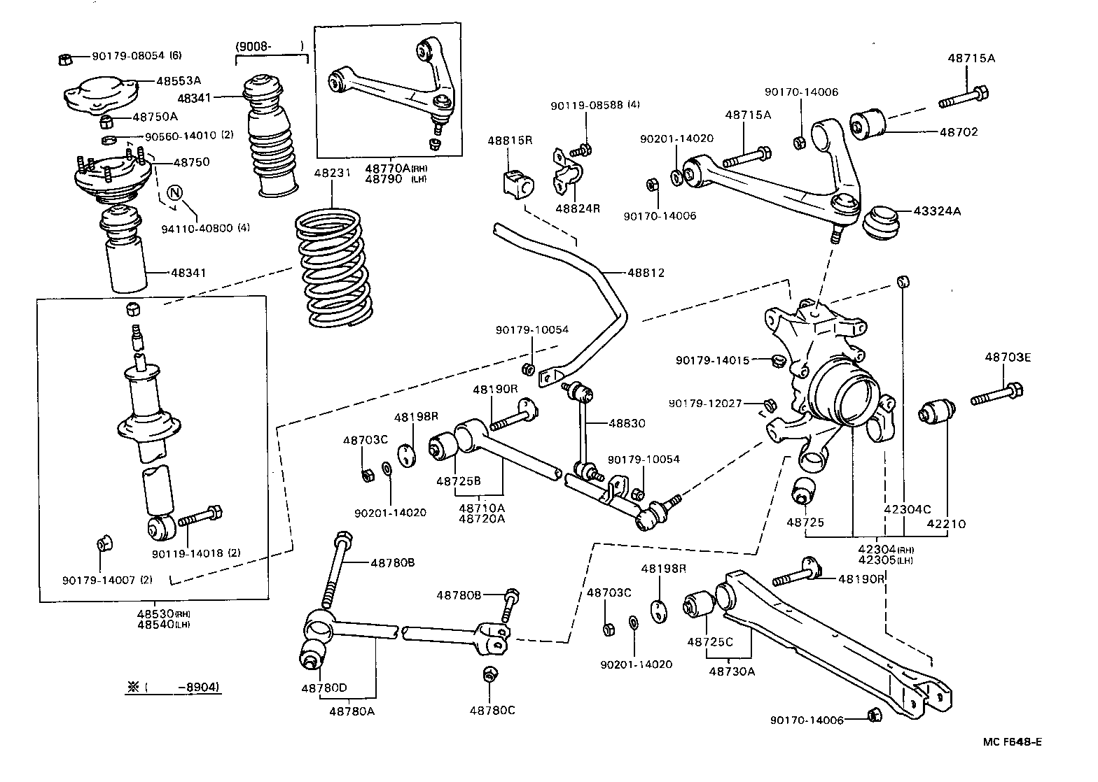 48231-24080 SPRING, COIL, REAR product image