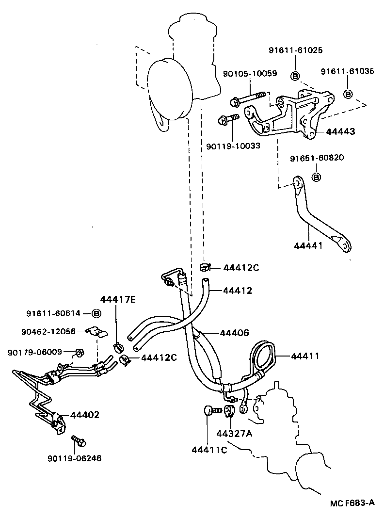 44402-24070 COOLER SUB-ASSY, POWER STEERING OIL, NO.1 product image