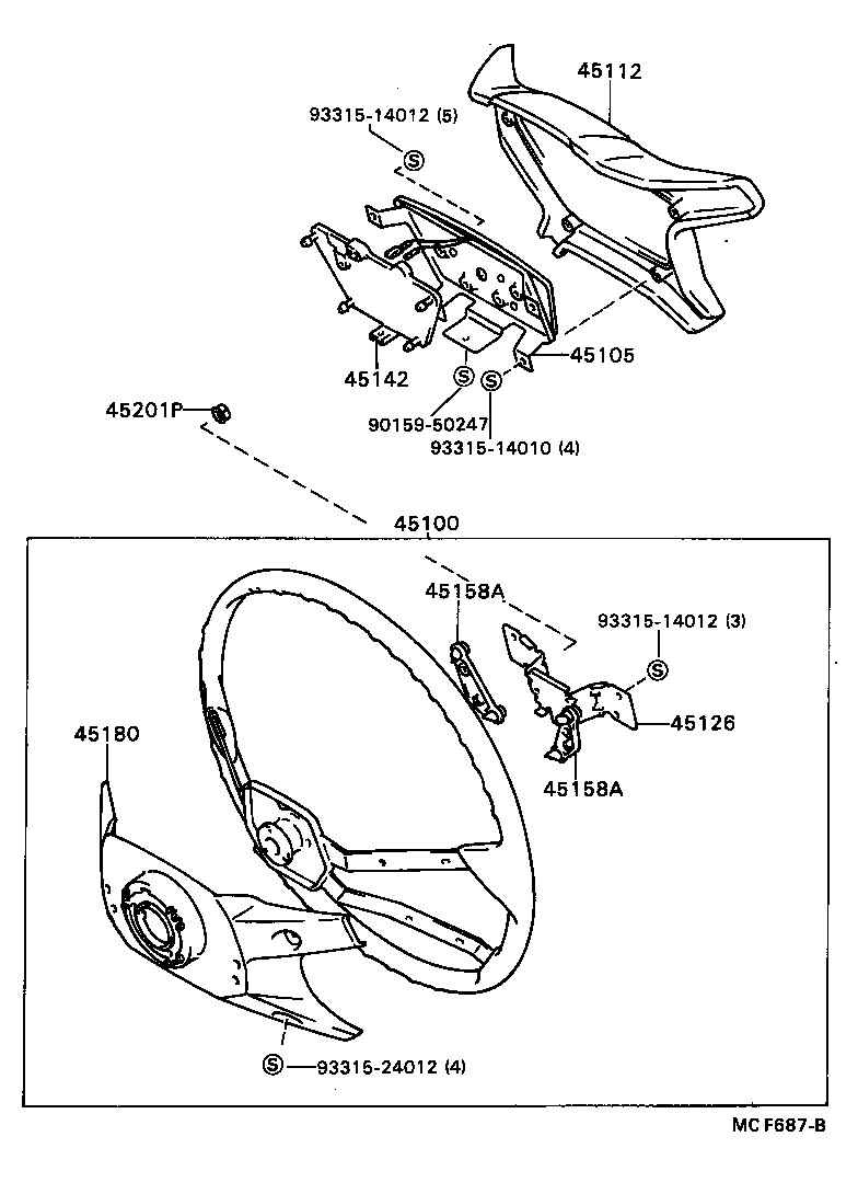 45105-24070 PLATE SUB-ASSY, HORN BUTTON CONTACT, NO.1 product image