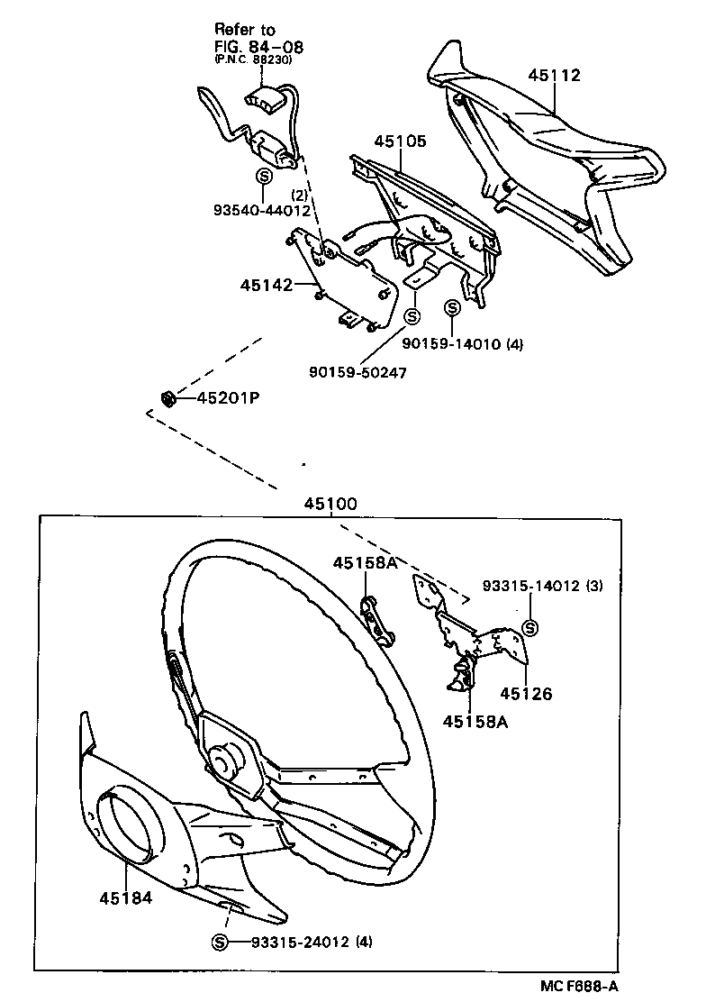 45105-24070 PLATE SUB-ASSY, HORN BUTTON CONTACT, NO.1 product image