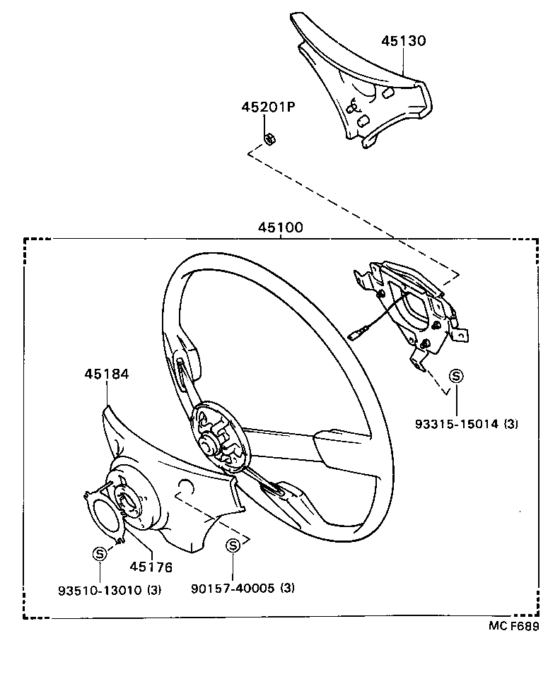 45105-24070 PLATE SUB-ASSY, HORN BUTTON CONTACT, NO.1 product image