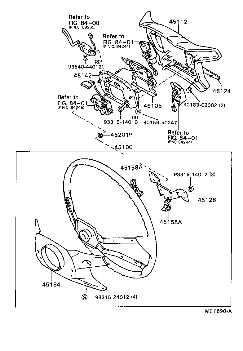 45105-24070 PLATE SUB-ASSY, HORN BUTTON CONTACT, NO.1 product image