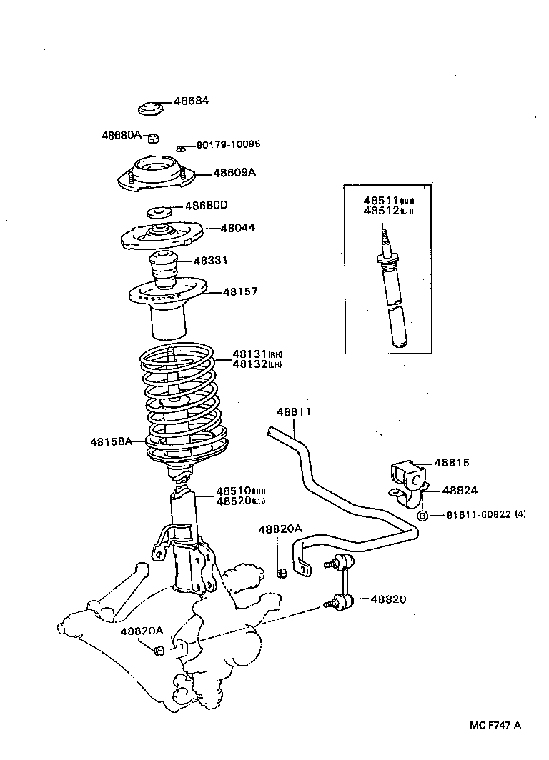 Toyota 48131-2G450 SPRING, FRONT COIL, RH