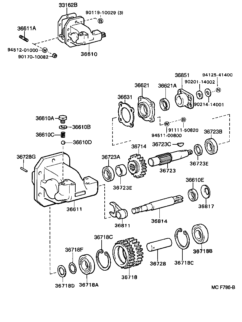 36610-93112 POWER TAKE-OFF ASSY product image