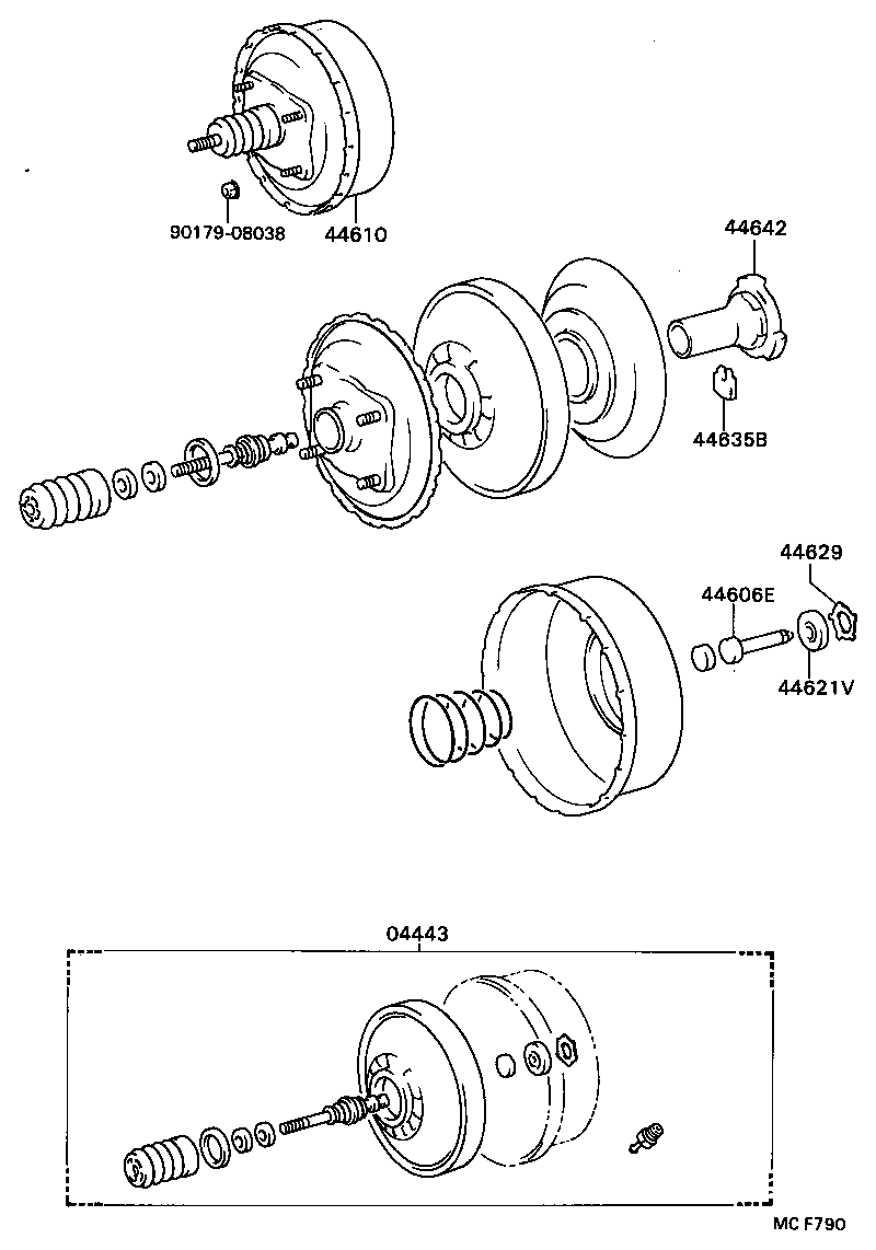 44610-36382 BOOSTER ASSY, BRAKE product image
