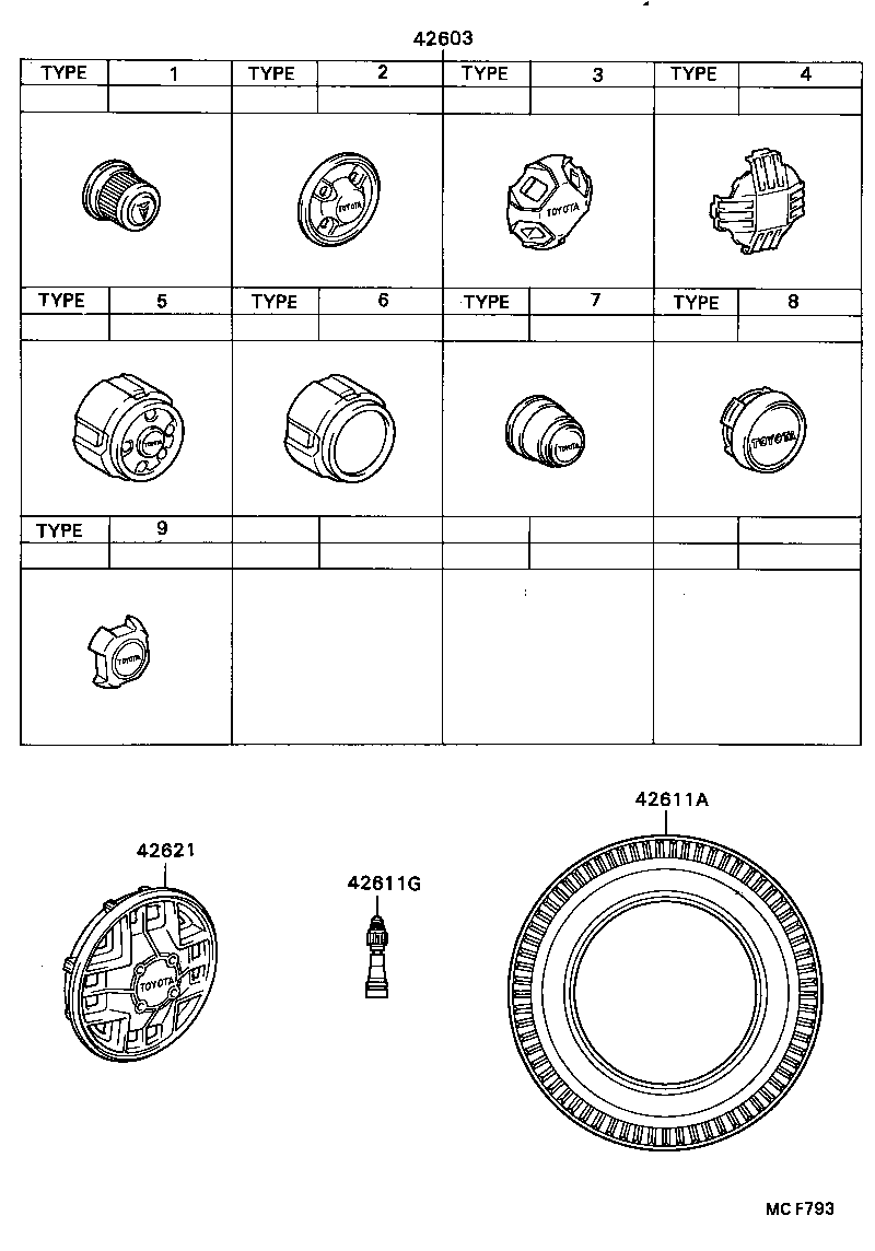 42652-28190 TIRE TUBE SET OR TUBELESS TIRE product image