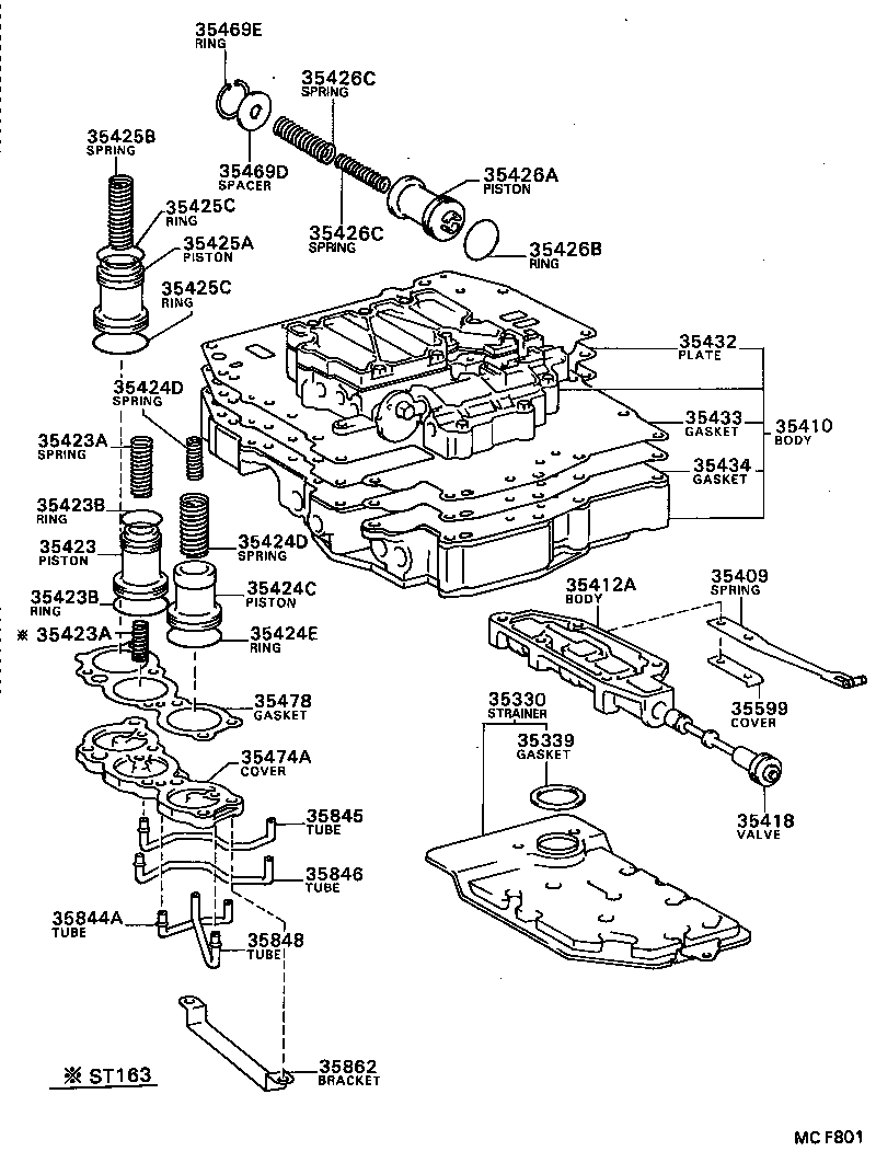 35432-20140 PLATE, VALVE BODY, NO.1 product image