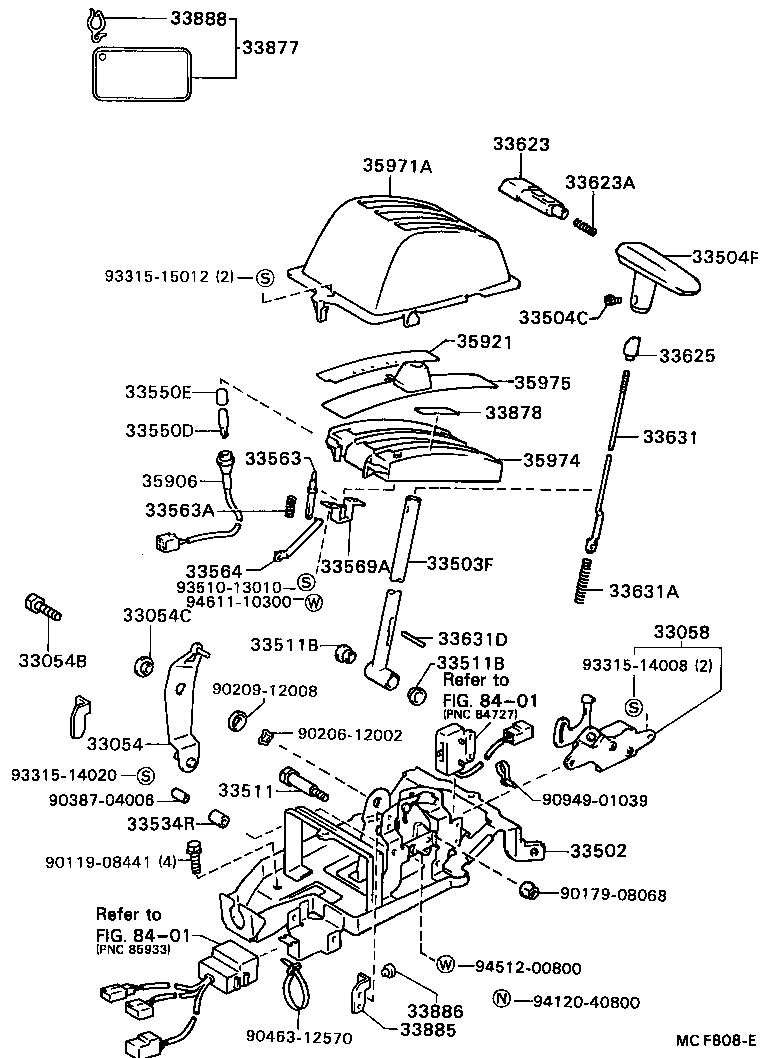 33503-16151 LEVER SUB-ASSY, SHIFT(FOR FLOOR SHIFT) product image