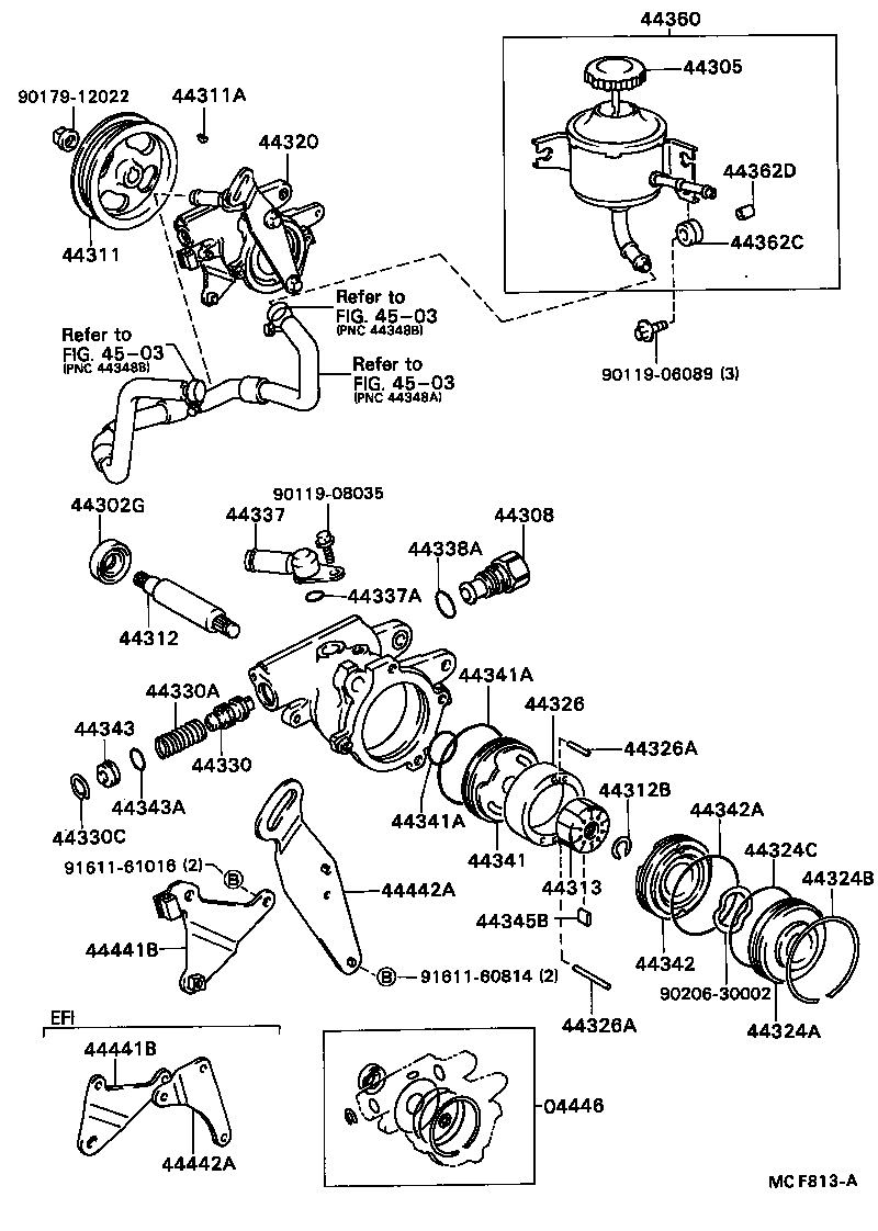 44360-16021 RESERVOIR ASSY, VANE PUMP OIL product image