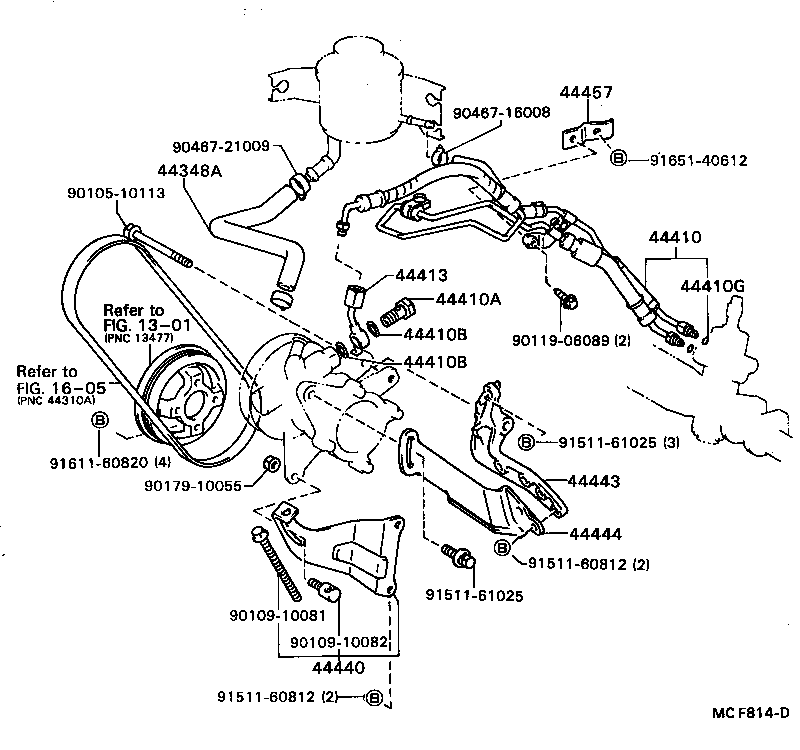 44410-16080 TUBE ASSY, PRESSURE FEED product image