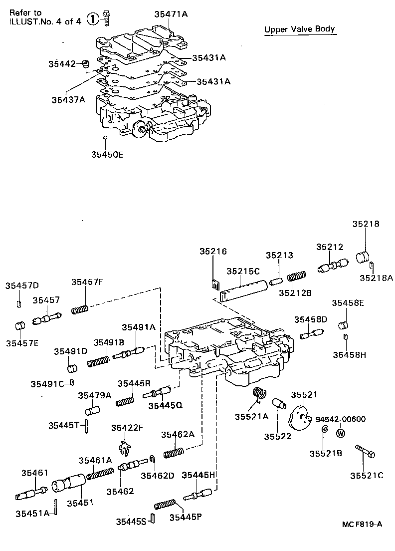 90501-20115 SPRING, COMPRESSION (FOR B-2 ACCUMULATOR PISTON) product image