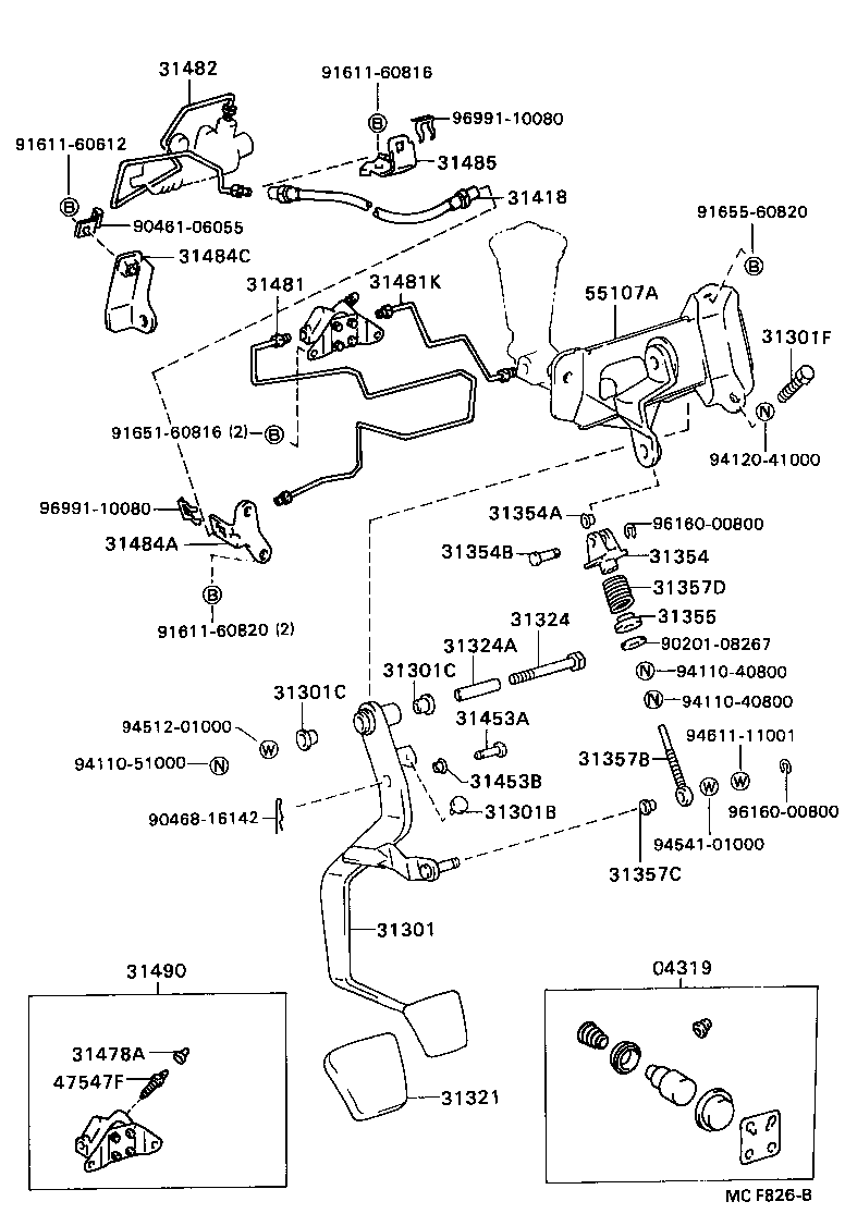 31482-32090 TUBE, CLUTCH RELEASE CYLINDER TO FLEXIBLE HOSE product image