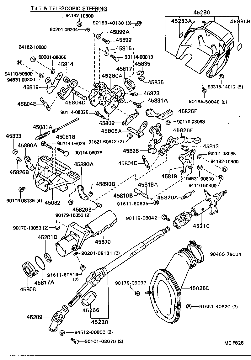 45210-32100 SHAFT ASSY, STEERING MAIN product image