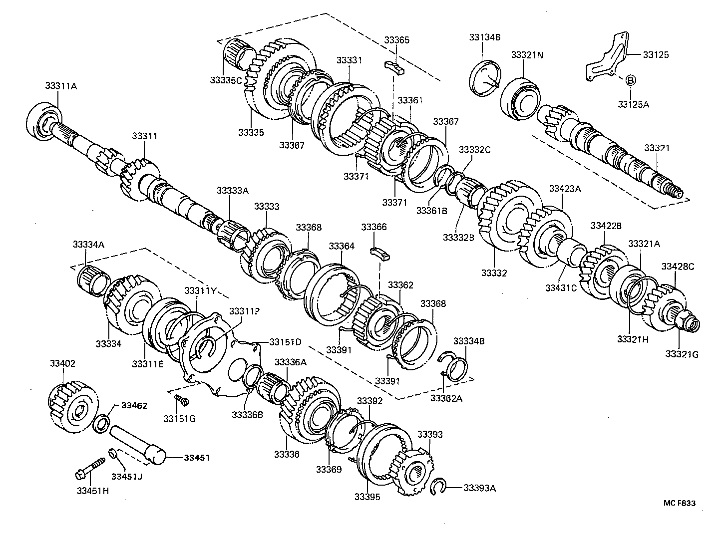 33035-32020 GEAR, 4TH product image