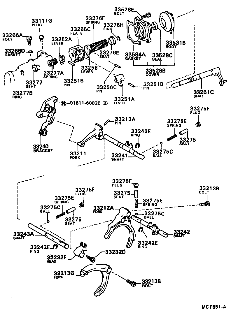 Toyota 33214-10022 FORK, GEAR SHIFT, NO.3