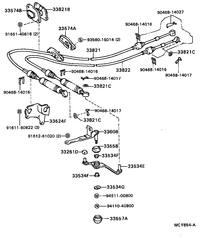 33503-16151 LEVER SUB-ASSY, SHIFT(FOR FLOOR SHIFT) product image
