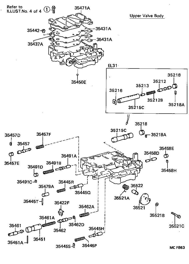 35410-16032 BODY ASSY, TRANSMISSION VALVE product image