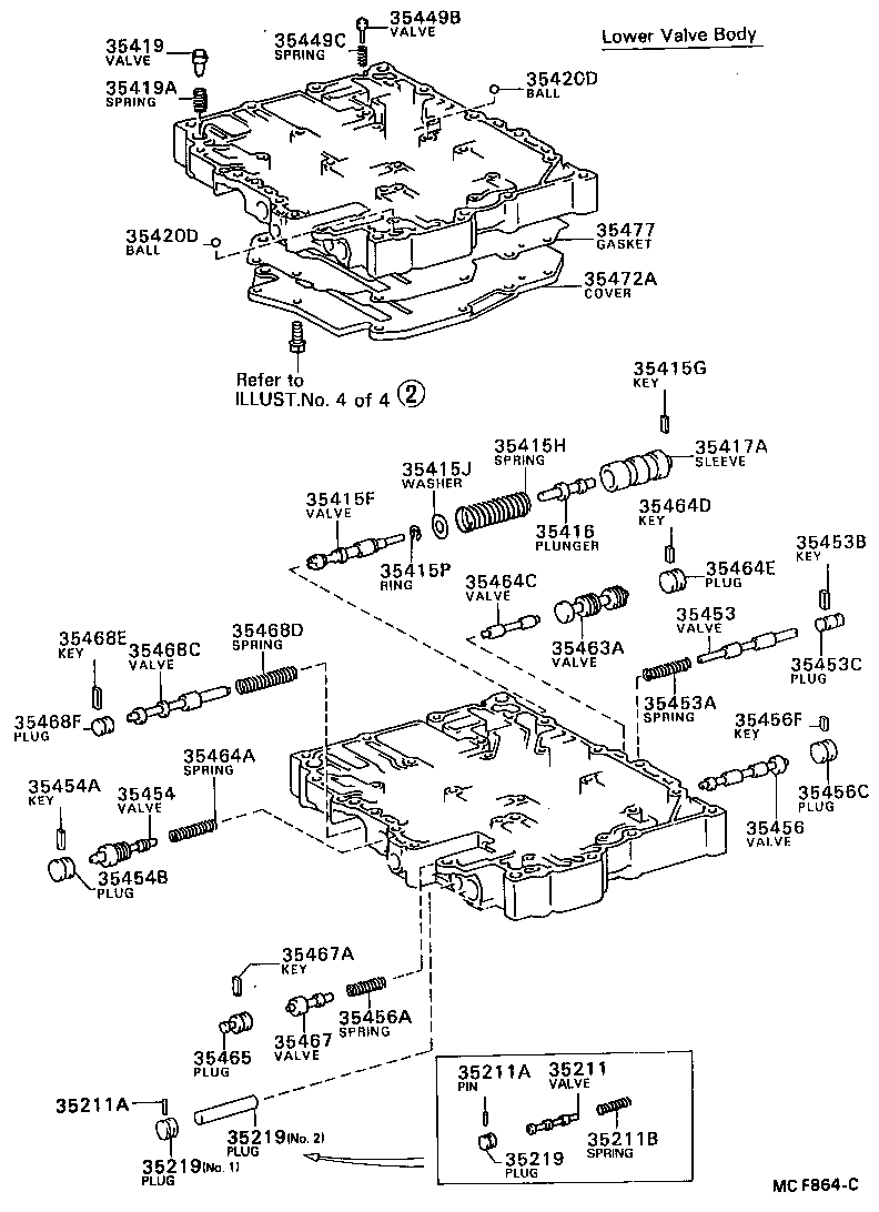 35410-16032 BODY ASSY, TRANSMISSION VALVE product image