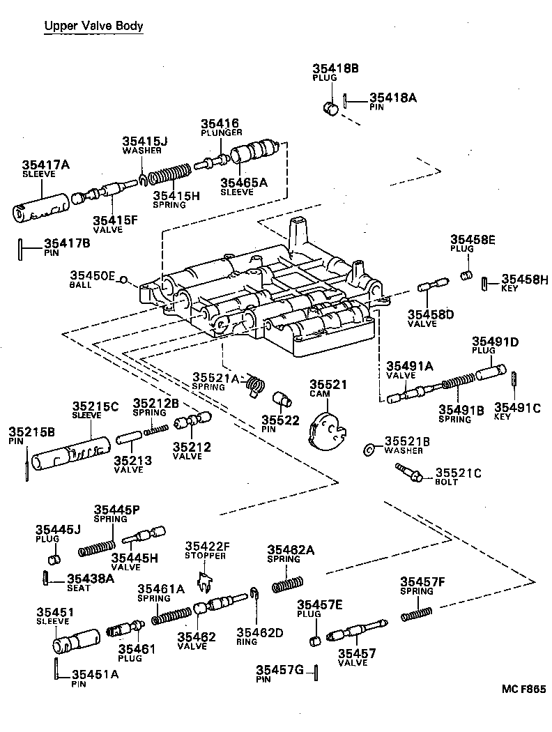 35410-16032 BODY ASSY, TRANSMISSION VALVE product image
