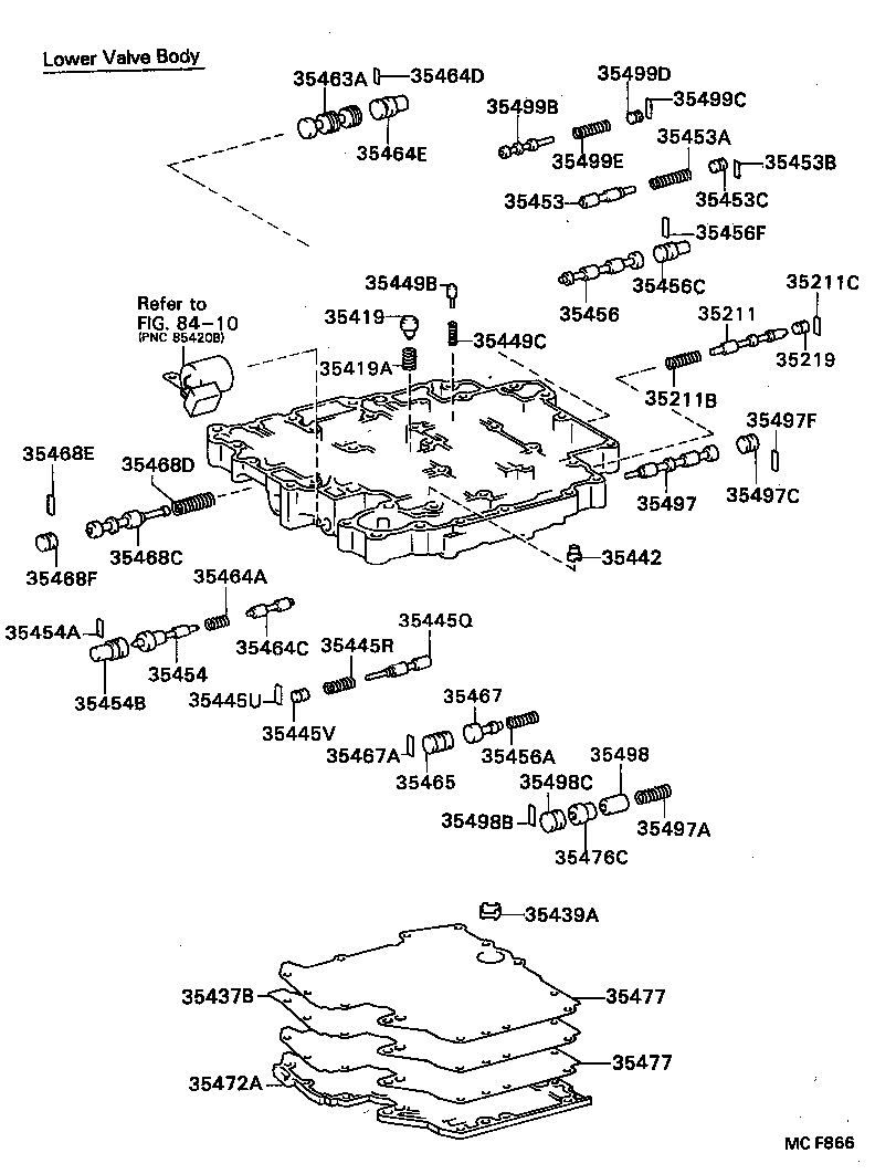 35410-16032 BODY ASSY, TRANSMISSION VALVE product image