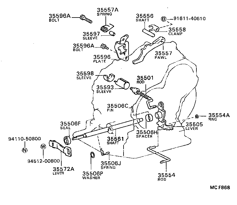 35520-16050 CABLE ASSY, THROTTLE product image