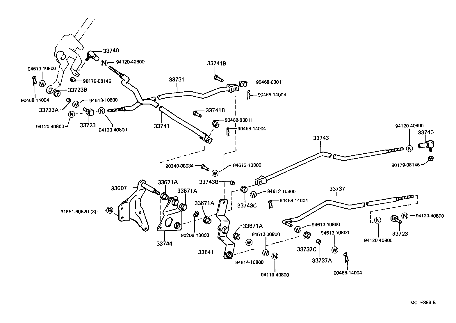 33501-26240 SHAFT SUB-ASSY, CONTROL (FOR COLUMN SHIFT) product image
