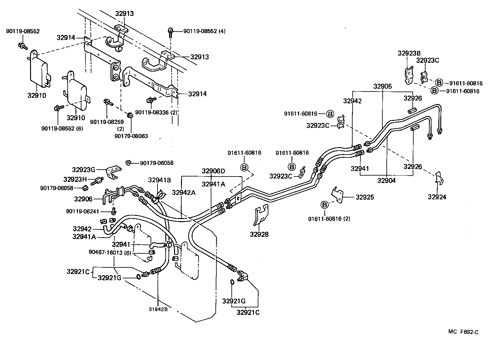 32942-60050 HOSE, OIL COOLER OUTLET, NO.3 product image
