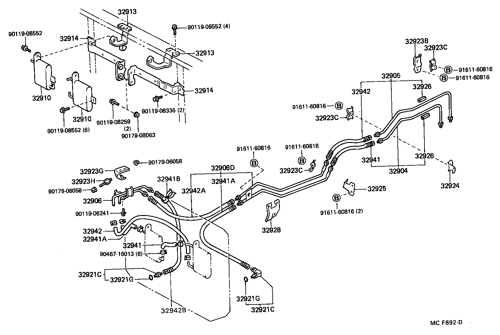 32906-60070 TUBE SUB-ASSY, OIL COOLER, NO.2 product image