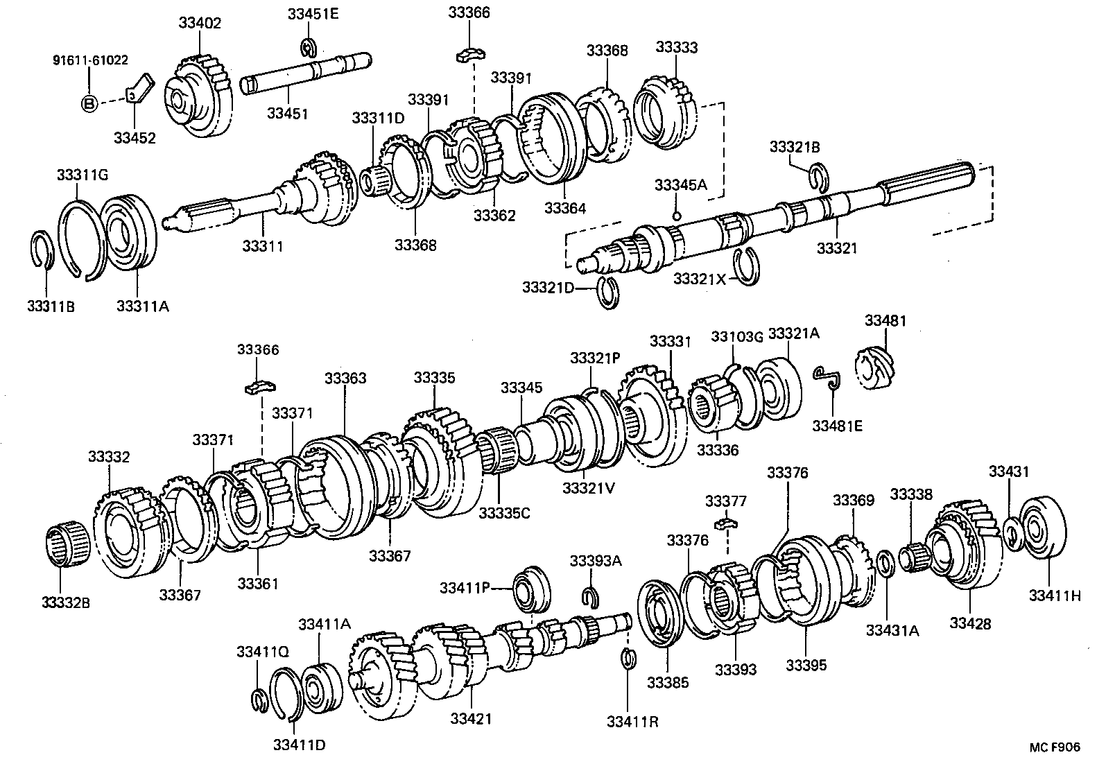 33336-30020 GEAR, 5TH product image
