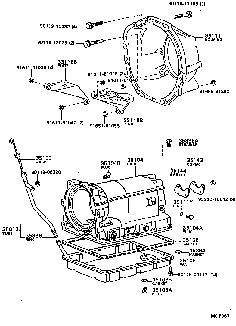 35013-22310 TUBE SUB-ASSY, TRANSMISSION OIL FILLER product image