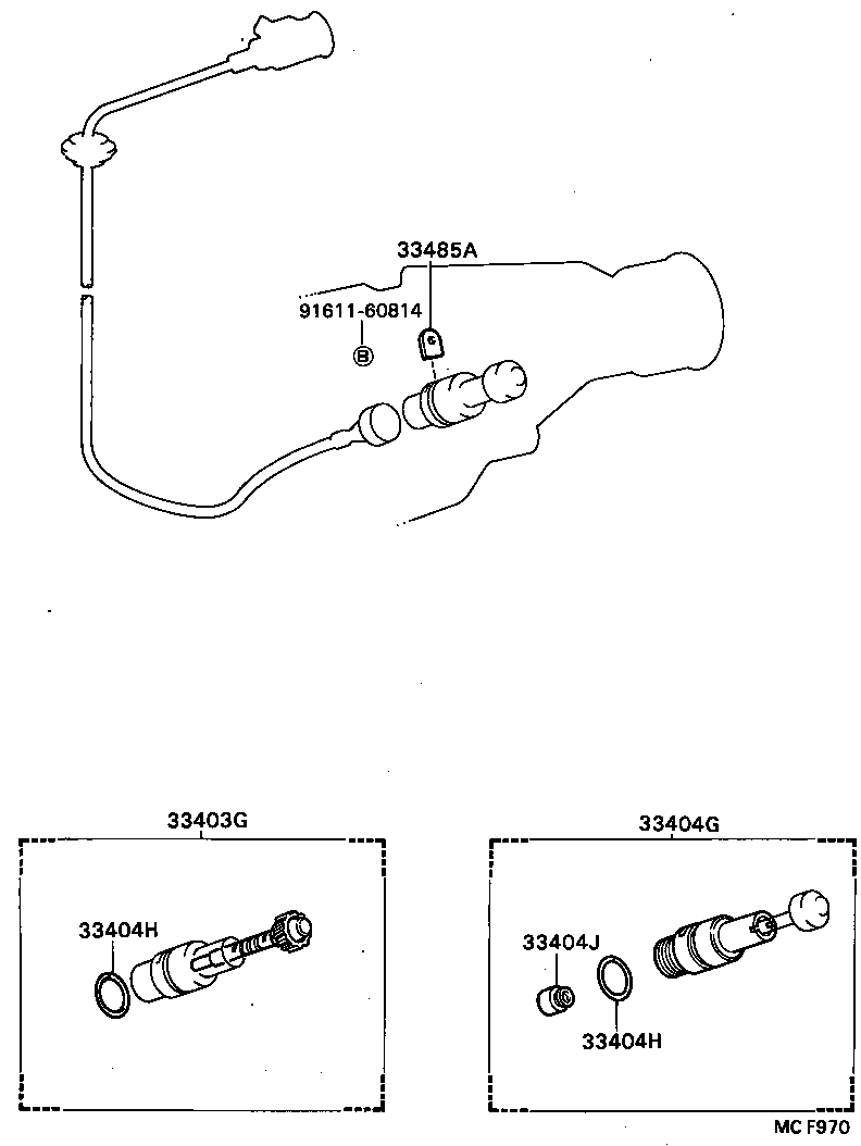 33403-69135 GEAR SUB-ASSY, SPEEDOMETER DRIVEN (ATM) product image