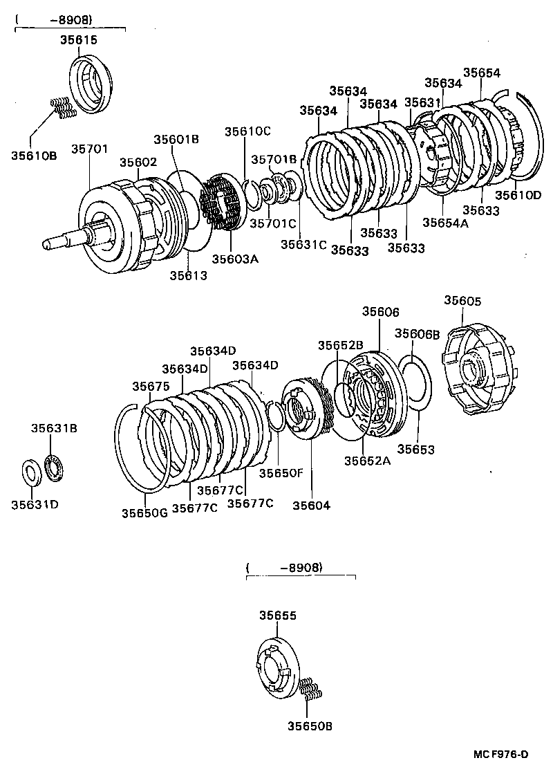 35603-22020 SPRING SUB-ASSY, DIRECT CLUTCH RETURN product image