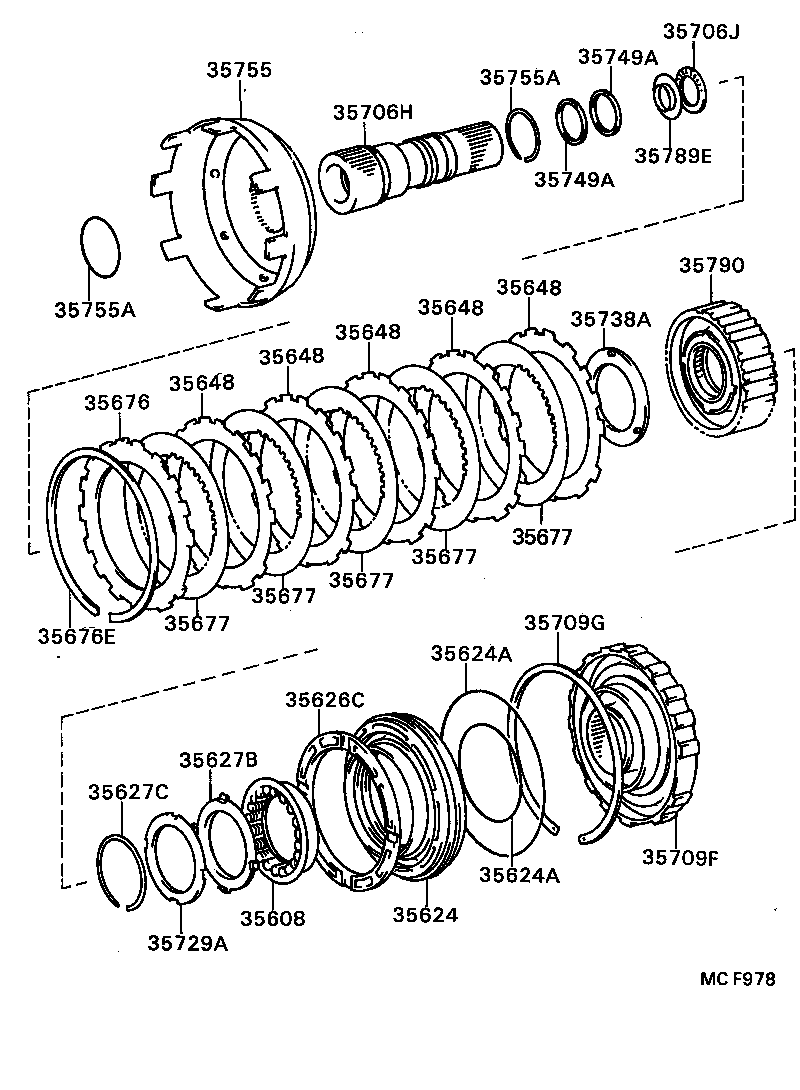 35709-28010 SUPPORT SUB-ASSY, CENTER product image