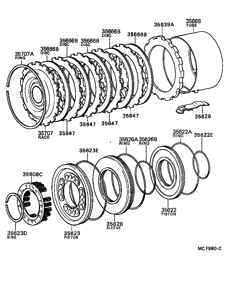 35633-30060 DISC, CLUTCH (FOR BRAKE) product image