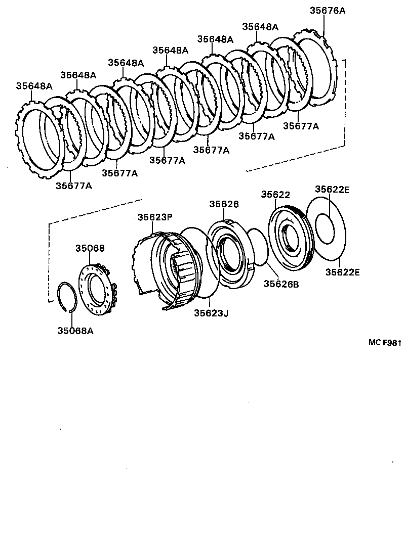 35633-30060 DISC, CLUTCH (FOR BRAKE) product image