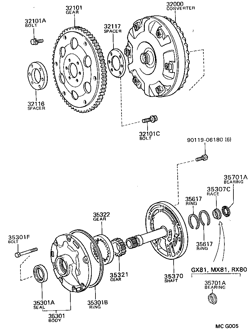 35321-22100 GEAR, FRONT OIL PUMP DRIVE product image