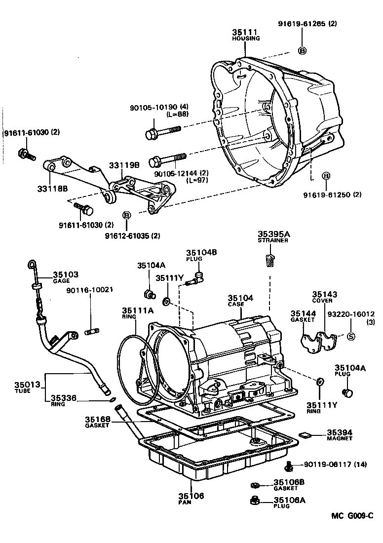 35013-22280 TUBE SUB-ASSY, TRANSMISSION OIL FILLER product image