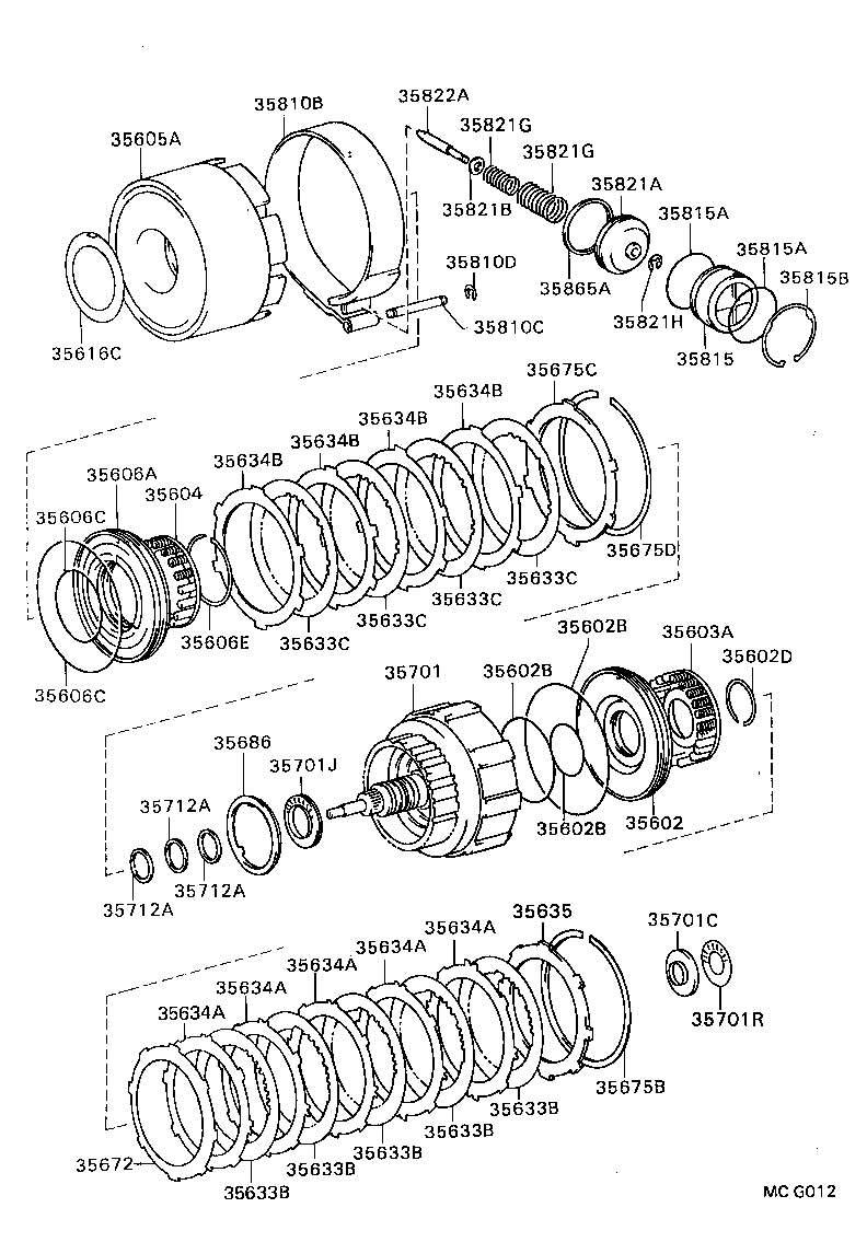 35603-22020 SPRING SUB-ASSY, DIRECT CLUTCH RETURN product image