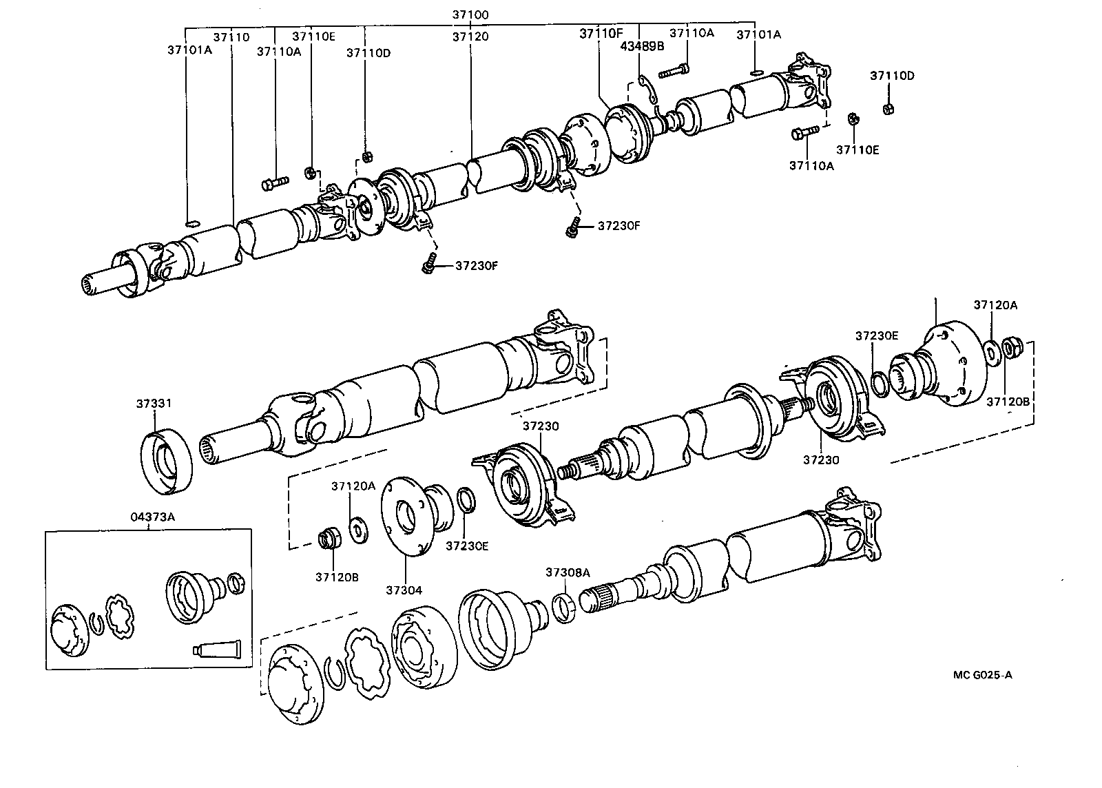 37230-20101 BEARING ASSY, CENTER SUPPORT, NO.1 product image