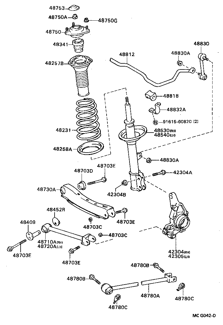 48231-2B810 SPRING, COIL, REAR product image