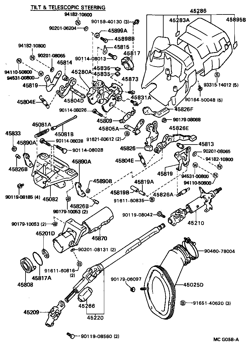 45210-32151 SHAFT ASSY, STEERING MAIN product image